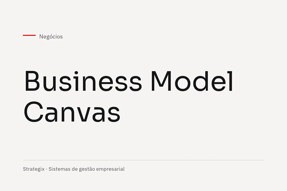 Negócios — Business Model Canvas
