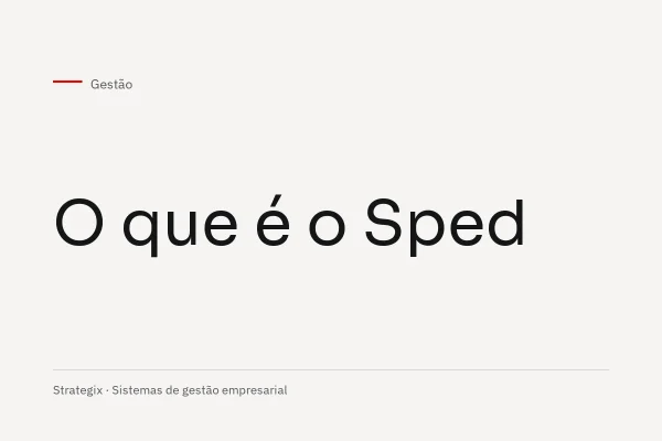 O que é Sped?